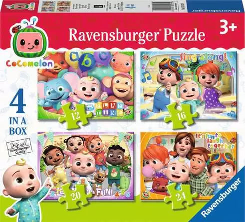 Ravensburger Cocomelon 4 In A Box (12, 16, 20, 24 Piece) Jigsaw Puzzles