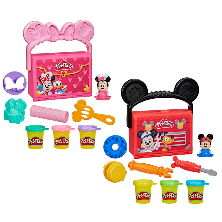 Play-Doh Disney Junior Minnie & Mickey Mouse On-The-Go Playset Assortment