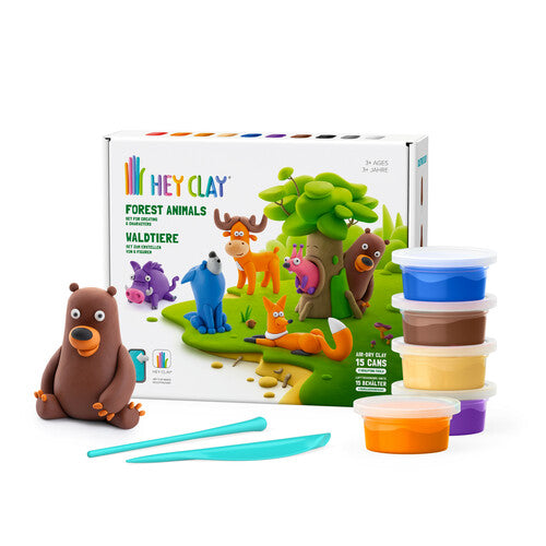 Hey Clay Forest Animal 15 Can Set