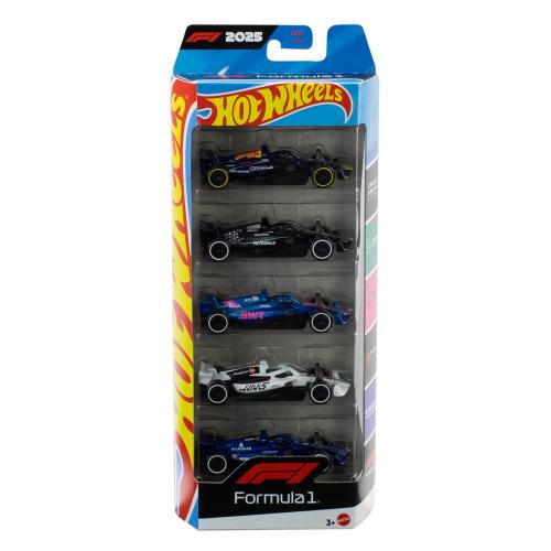 Hot Wheels 1:64 Formula 1 Race Team 5 Pack