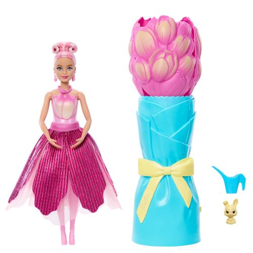 Barbie Petal Pop Reveal Doll & Accessories Pink Tulip