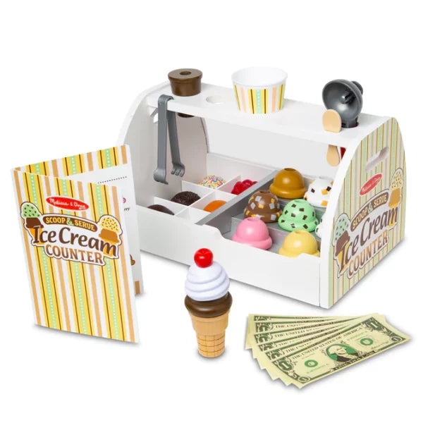 Melissa & Doug Wooden Ice Cream Counter