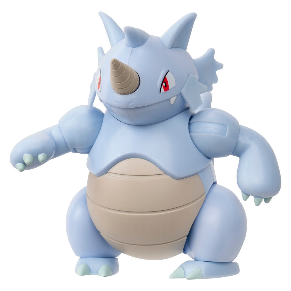 Pokémon Rhydon Battle Feature Figure - 4.5-Inch Rhydon Battle Ready Figure With Horn Attack
