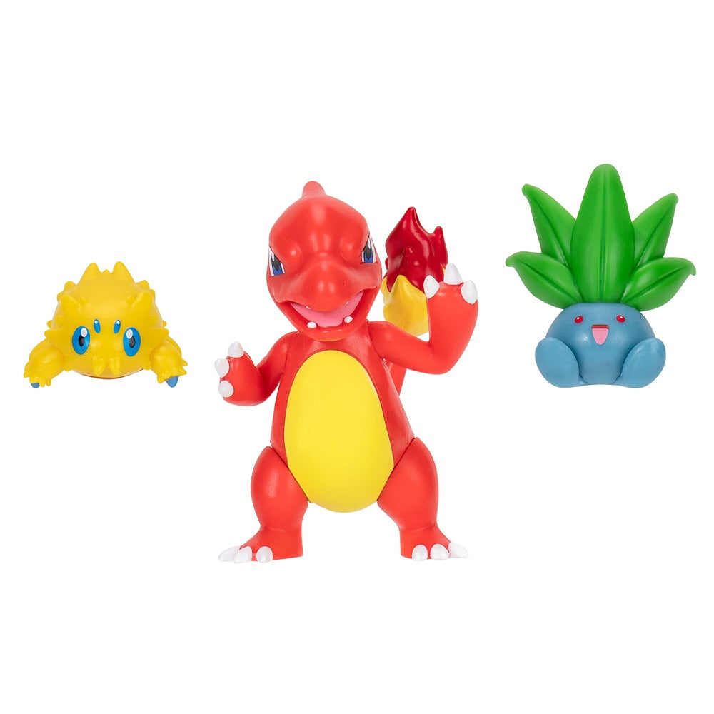 Pokémon Battle Figure 3 Pack - Features 2-Inch Joltik And Oddish And 3-Inch Charmeleon Battle Figures