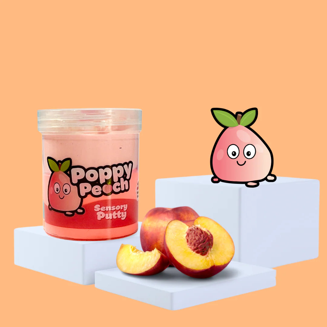 Slime Party Sensory Putty - Poppy Peach