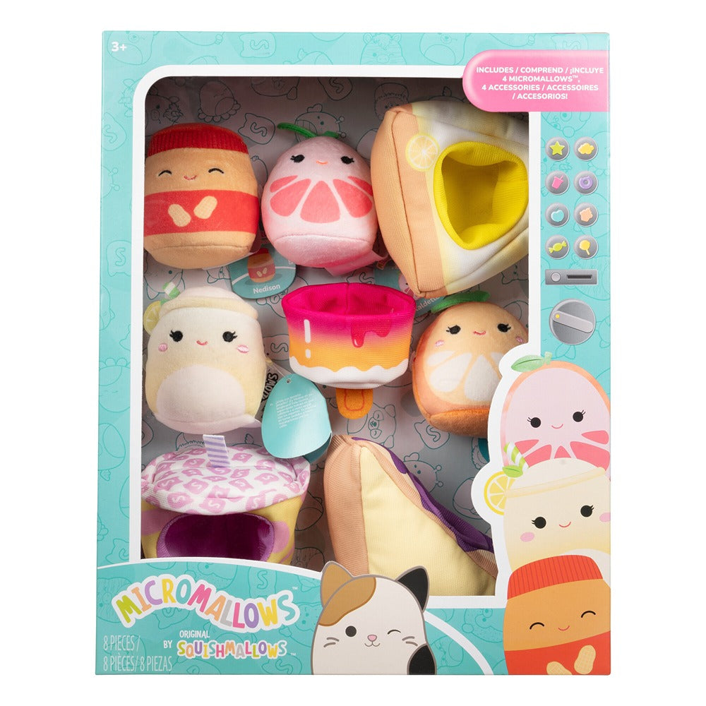 Squishmallows Original Micromallows “Snack Machine” Deluxe Accessory Set