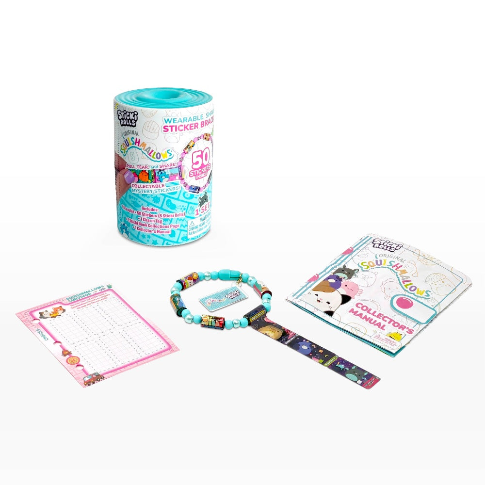 Sticki Rolls Squishmallows Sticki Bands Capsules