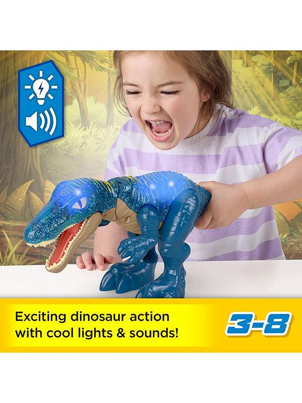 Imaginext Jurassic World Growl & Glow Baryonyx Dinosaur Toy With Lights Sounds & Chomping Action