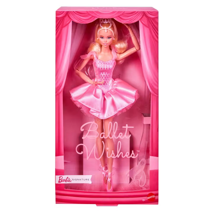 Barbie Signature Ballet Wishes Doll, Collectible Fashion Doll In Satiny, Pink Tutu