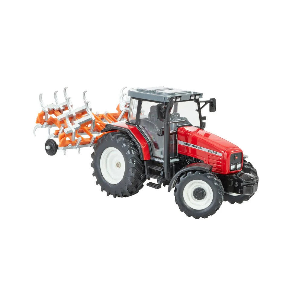 Britains - Massey Ferguson Heritage Tractor Playset ( With Fold Up Cultivator)