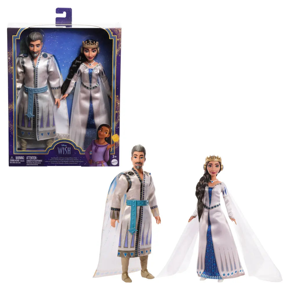Disney Wish King Magnifico And Queen Amaya Of Rosas Figure 2 Pack