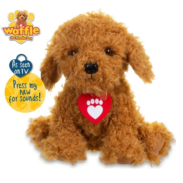 Waffle The Wonder Dog Soft Toy With Sounds
