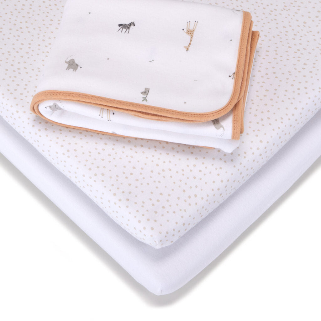 Baby Elegance Crib Bedding Safari Set - 45 X 90Cm - 4Pcs