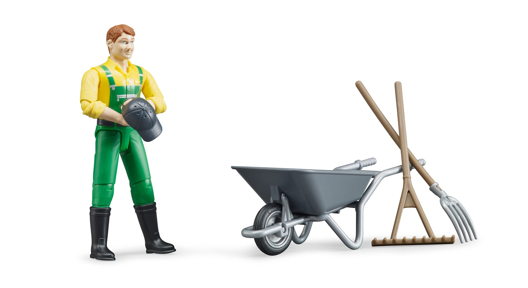 Bruder Figure Set Farmer With Accessories