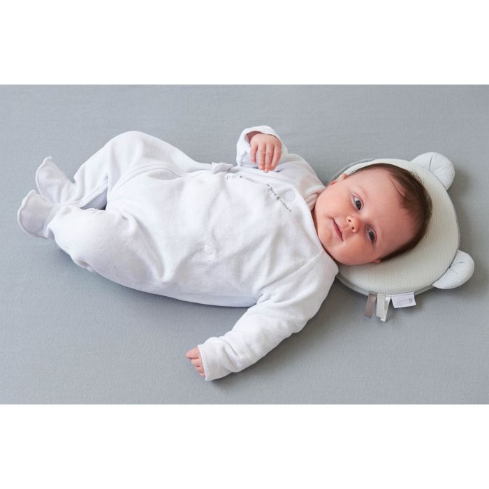 Candide Petit Panda Air+ Breathable Baby Pillow, Prevents Flathead & Overheating - Grey