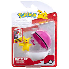 Pokémon Clip ‘N’ Go Pikachu And Love Ball - Includes 2-Inch Battle Figure And Love Ball Accessory