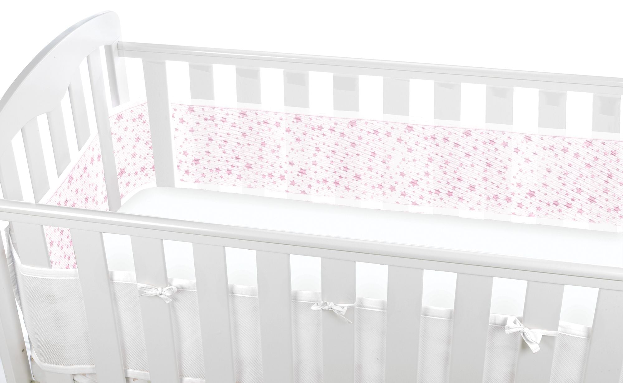 Mesh Cot Liner Twinkle Pink