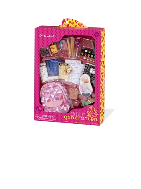 Our generation shop school accessory set