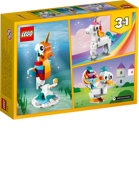 LEGO Creator Magical Unicorn 31140 Building Toy Set (145 Pieces)