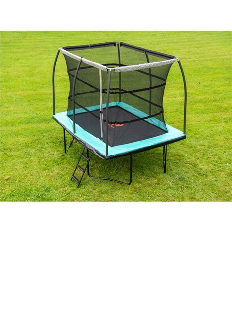 rectangle trampoline with enclosure