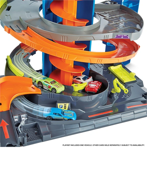 Motorized mega garage hot wheels on sale