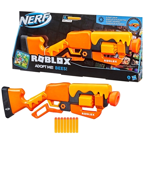 NERF ROBLOX Adopt Me Bees Lever Action Dart Blaster Gun *includes