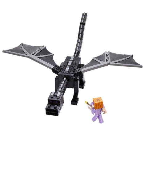 Minecraft Ultimate Ender Dragon and Steve Figure