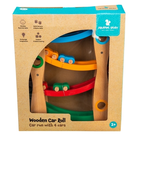 Squirrel play wooden sales car roll