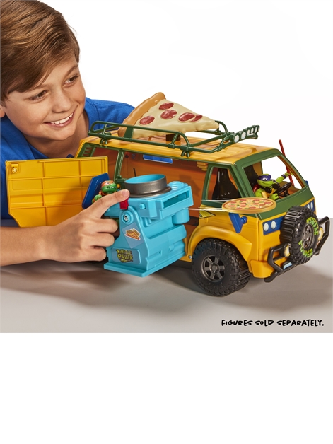 Ninja turtle cheap pizza thrower van