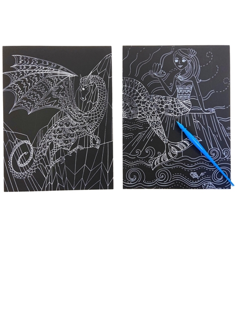 Super Scratch Art Pads: Mythical Creatures (Paperback)