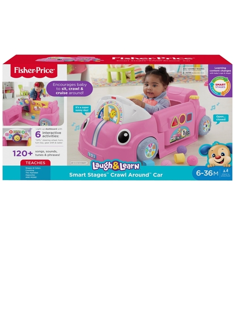 Fisher Price Laugh Learn Crawl Around Learning Car Pink