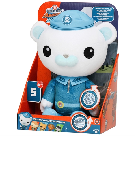 Octonauts Above & Beyond Sound Effects Plush Captain Barnacles Toy