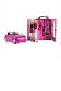 Barbie Dress Up and Go Closet and Convertible Car with 2 Dolls
