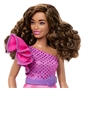 Barbie Fashionista Doll 225 with Brown Hair and Pink Dress