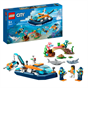 LEGO® City Explorer Diving Boat 60377 Building Toy Set (182 Pieces)