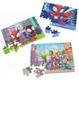 Marvel Spidey and His Amazing Friends Wooden Puzzle 3 Pack and Storage Tray