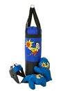Punching Bag with Boxing Gloves and Headgear