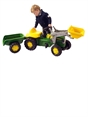 John Deere Tractor with Loader and Trailer