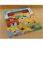 Play and Learn Wooden Puzzle Farm Animals and Abacus