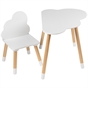 Squirrel Play Wooden Cloud Kids Table and Chair Set