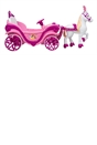 Disney Princess 6V Royal Horse and Carriage Electric Ride On