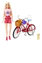 Barbie Pink Passport Holland Doll with Bike