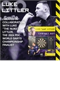 Luke Littler Dart Board and Cabinet Steel-Tip Brass Darts Set