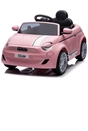 Fiat 500e Car 7.2V Electric Ride On Pink