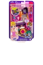 Polly Pocket Sparkle Stage Bow Compact with Micro Dolls and Accessories