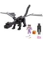 Minecraft 15th Anniversary Ender Dragon with Steve and Enderman figures