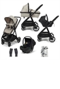 Babylo Origin 3-in-1 Travel System in Oatmeal with Enfasafe R129 Car Seat