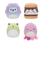 Squishmallows Original Micromallows 4-Pack – Carmelita S'mores, Jeanne Octopus, Luciano Lion, Wendy Frog