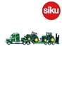 SIKU 1:87 John Deere Low Loader with 2 JD 6820 Tractors
