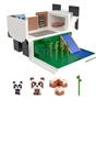Minecraft Mob Head Minis Panda Playhouse Set and Figures